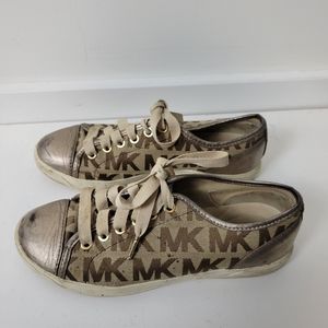 Michael Kors Gold Sneakers Size 5